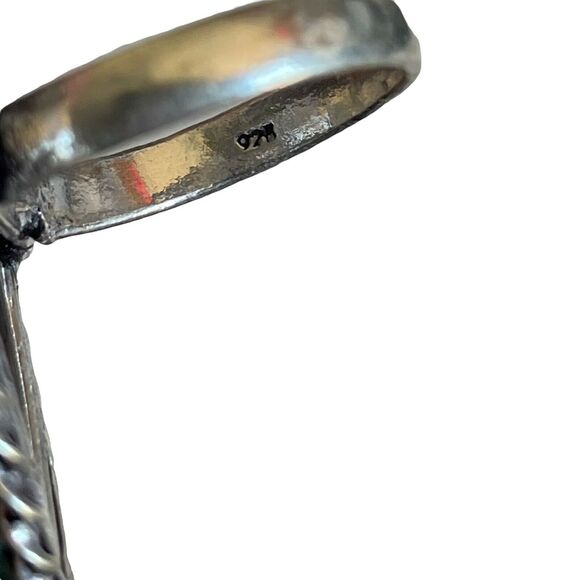 Black Rutile Quartz 925 Silver Plated Gemstone Ring Size 7.5 Jewelry Gift - Picture 4 of 5